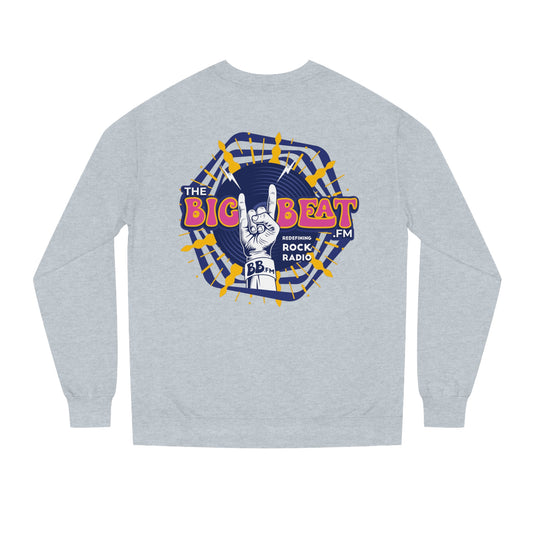 TheBigBeat.FM Unisex Crew Neck Sweatshirt (Logo on BACK)