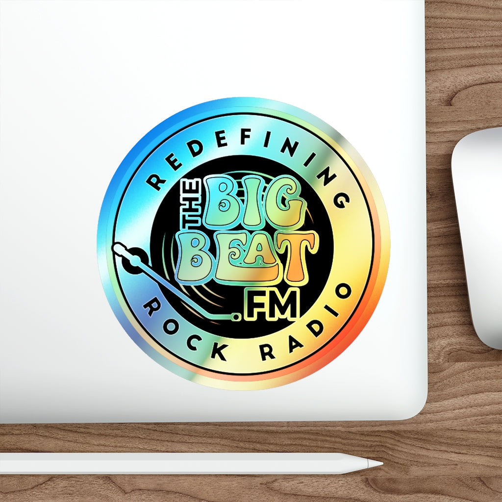 The Big Beat FM Holographic Die-cut Stickers