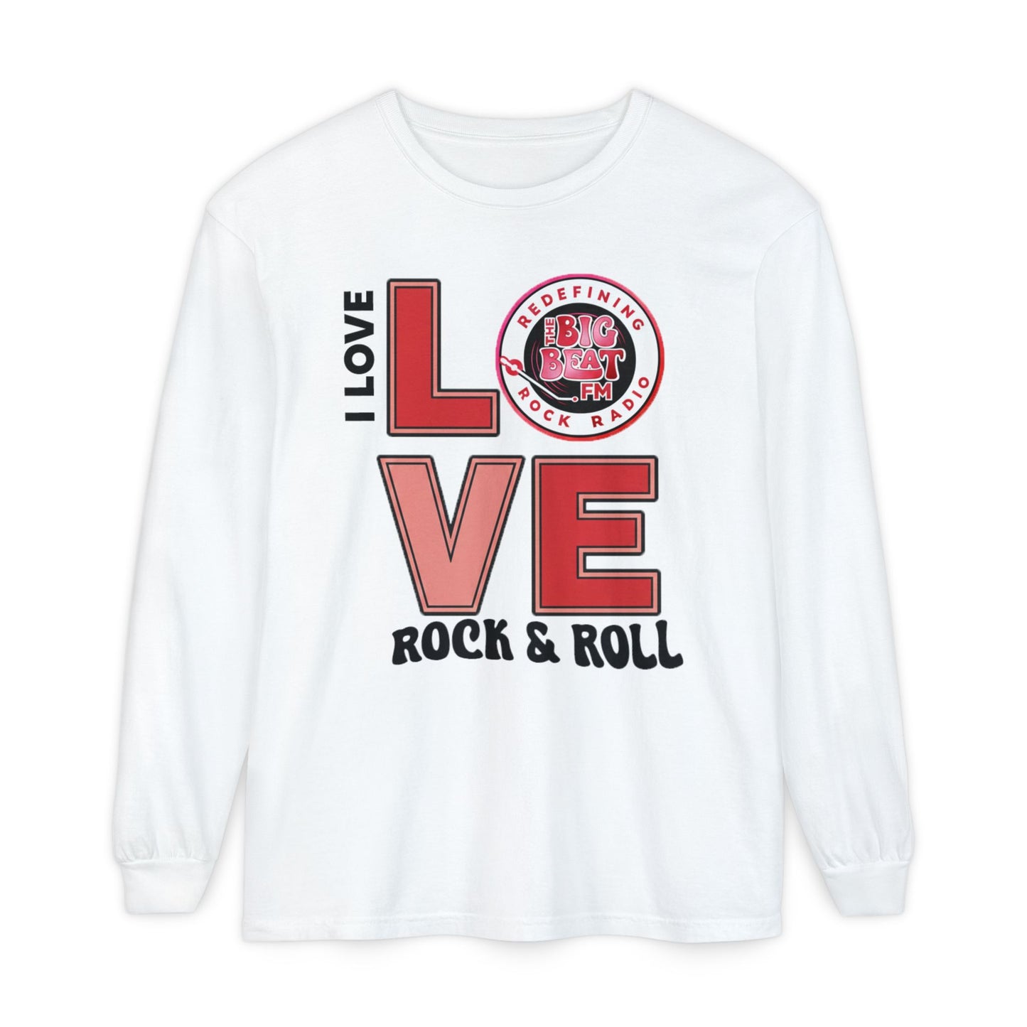 TheBigBeat.FM "I Love Rock & Roll" Long Sleeve Tee