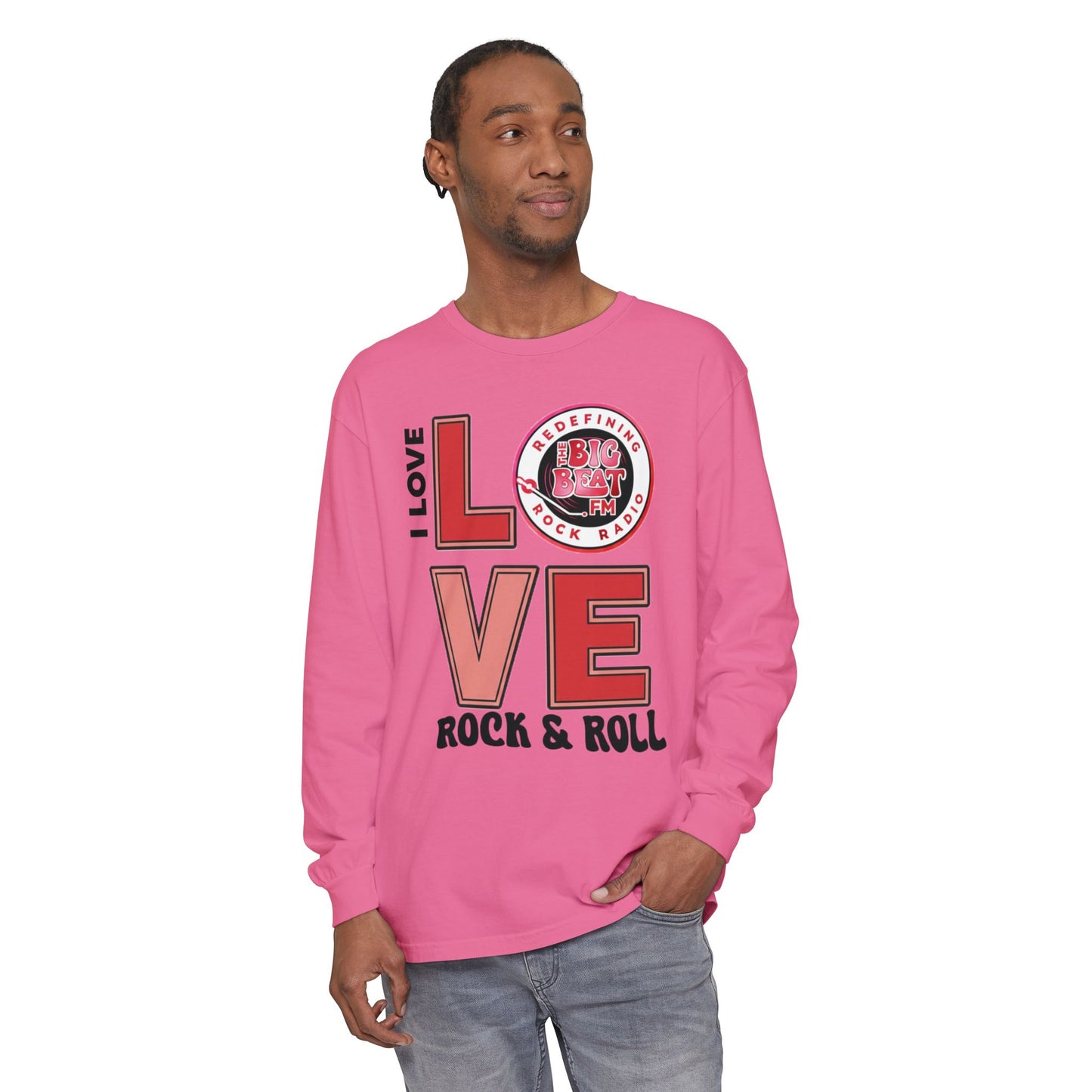 TheBigBeat.FM "I Love Rock & Roll" Long Sleeve Tee