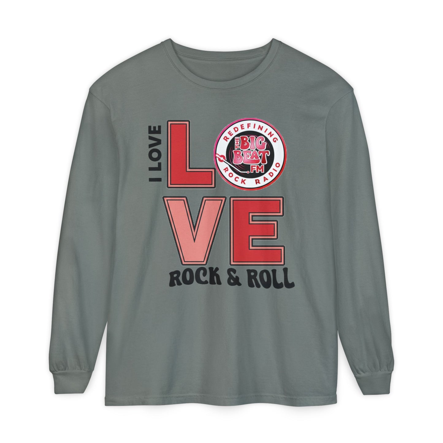 TheBigBeat.FM "I Love Rock & Roll" Long Sleeve Tee