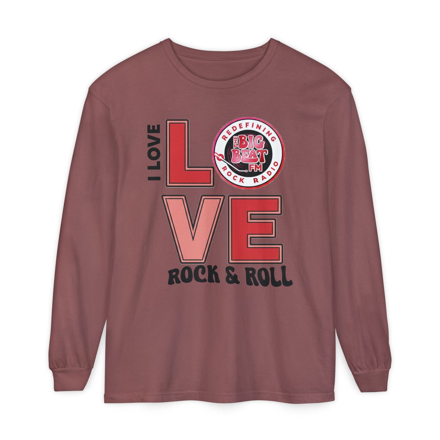 TheBigBeat.FM "I Love Rock & Roll" Long Sleeve Tee