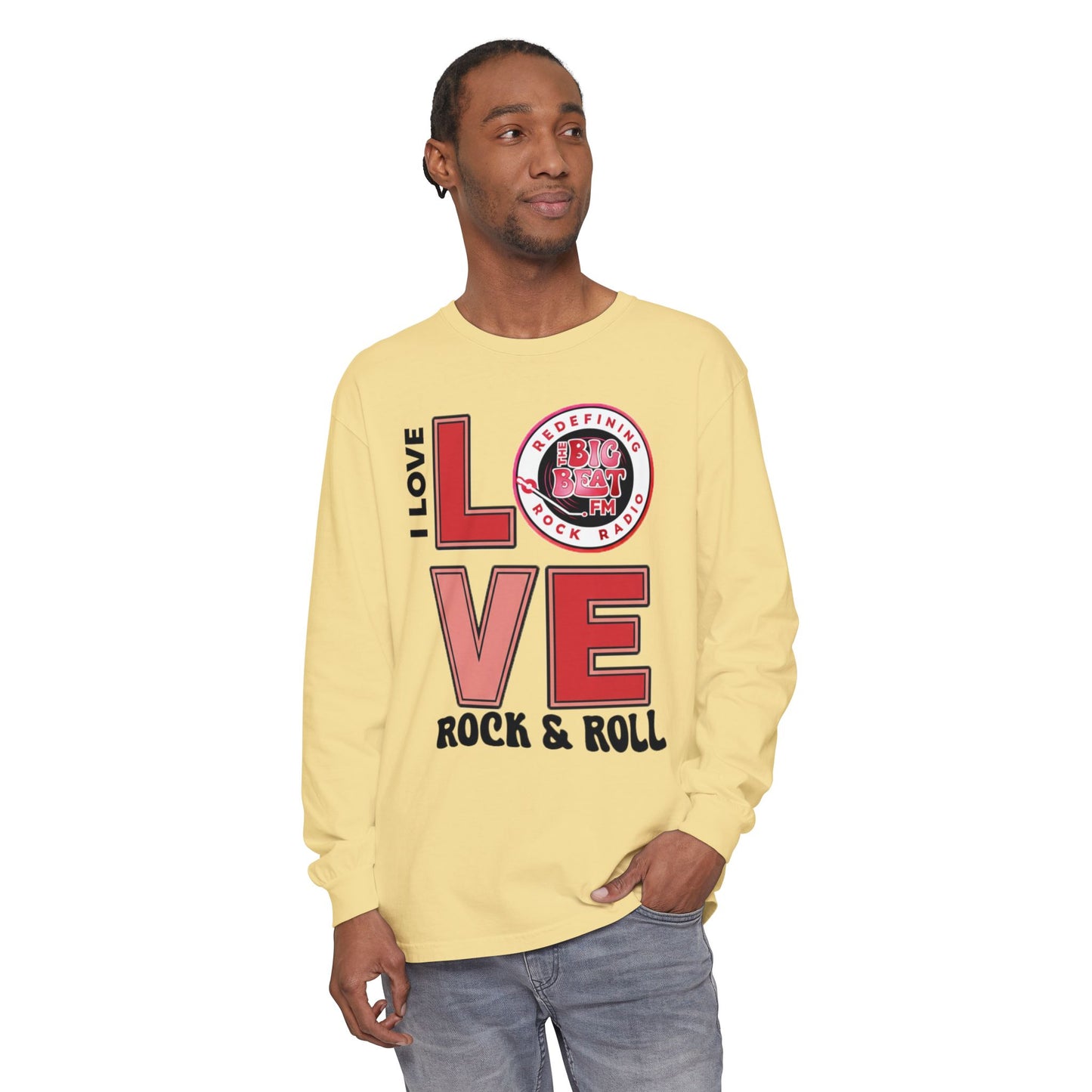 TheBigBeat.FM "I Love Rock & Roll" Long Sleeve Tee