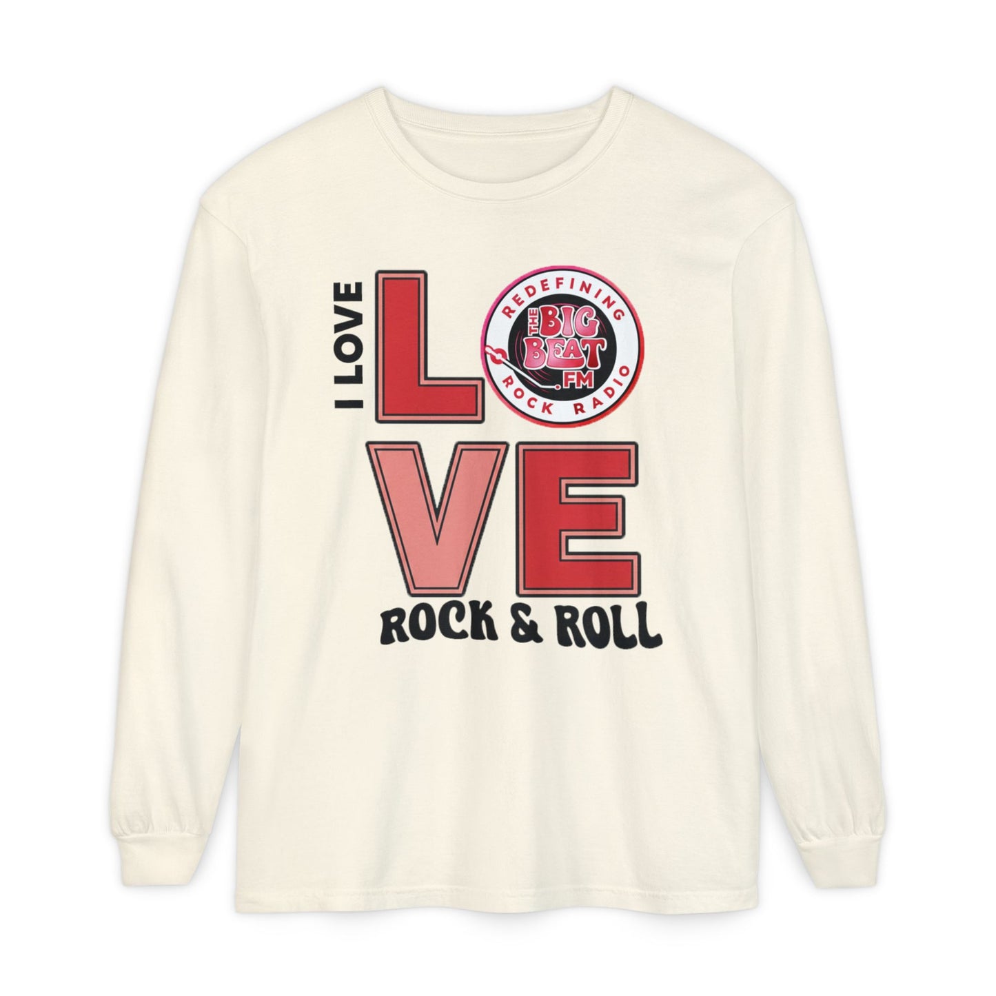 TheBigBeat.FM "I Love Rock & Roll" Long Sleeve Tee