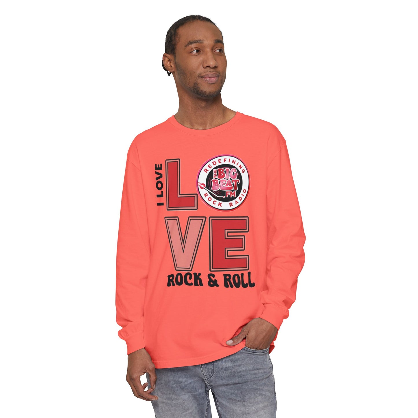 TheBigBeat.FM "I Love Rock & Roll" Long Sleeve Tee