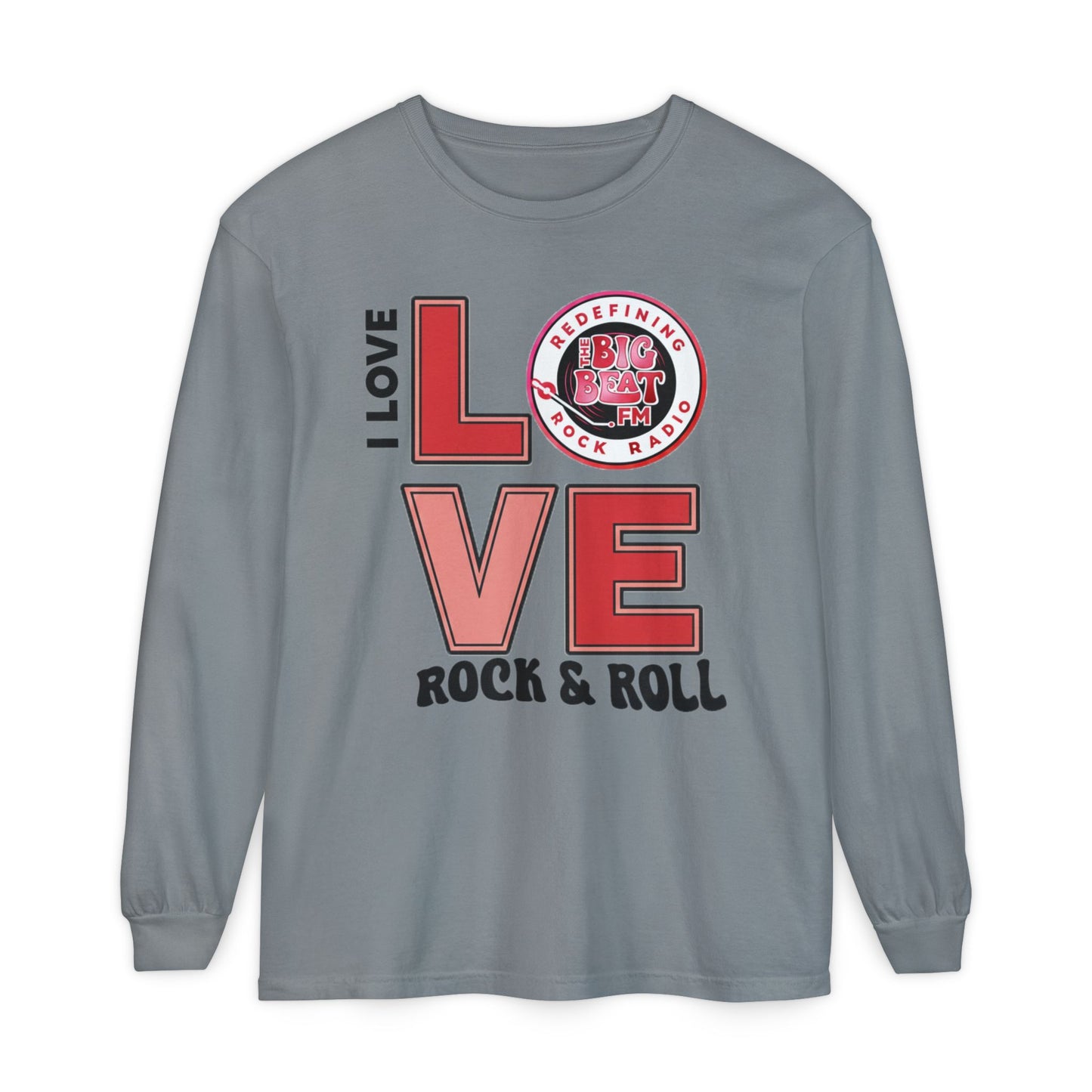 TheBigBeat.FM "I Love Rock & Roll" Long Sleeve Tee