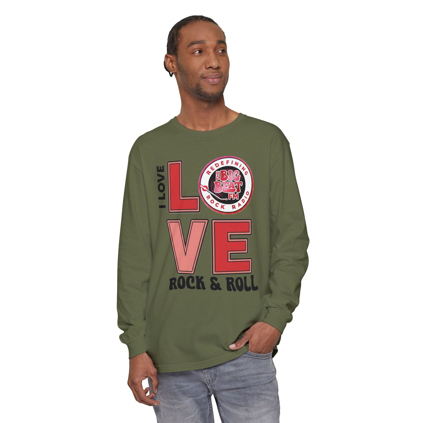 TheBigBeat.FM "I Love Rock & Roll" Long Sleeve Tee