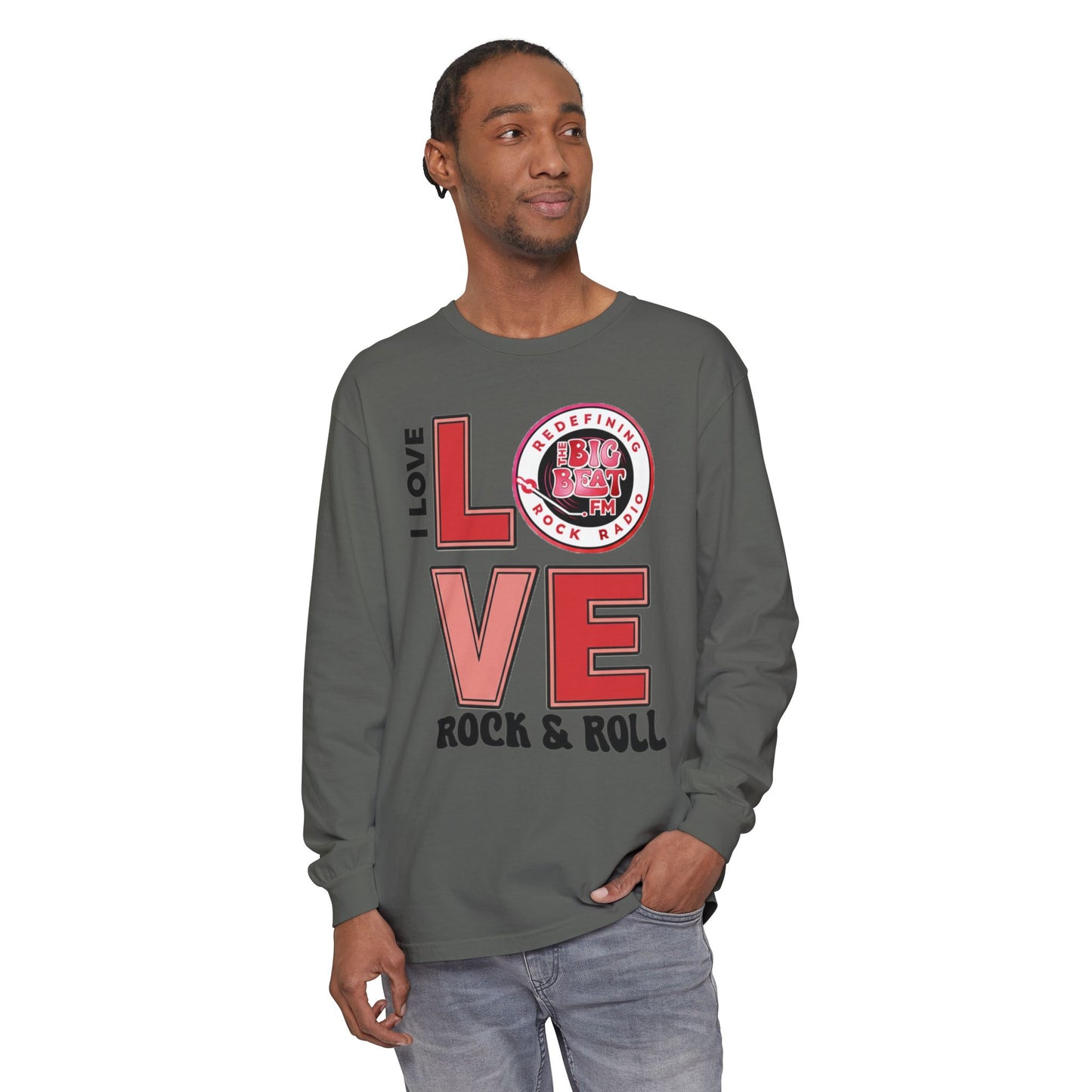 TheBigBeat.FM "I Love Rock & Roll" Long Sleeve Tee