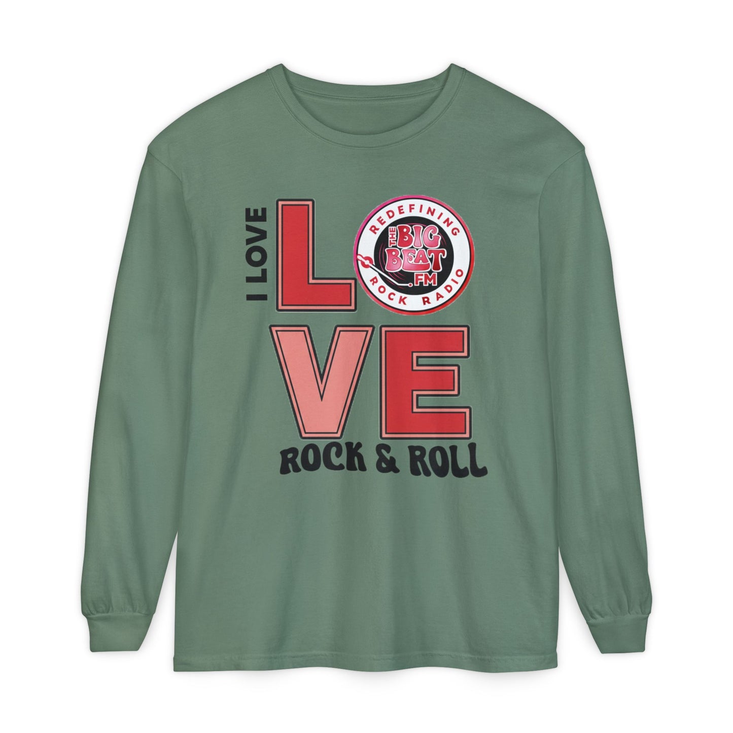 TheBigBeat.FM "I Love Rock & Roll" Long Sleeve Tee