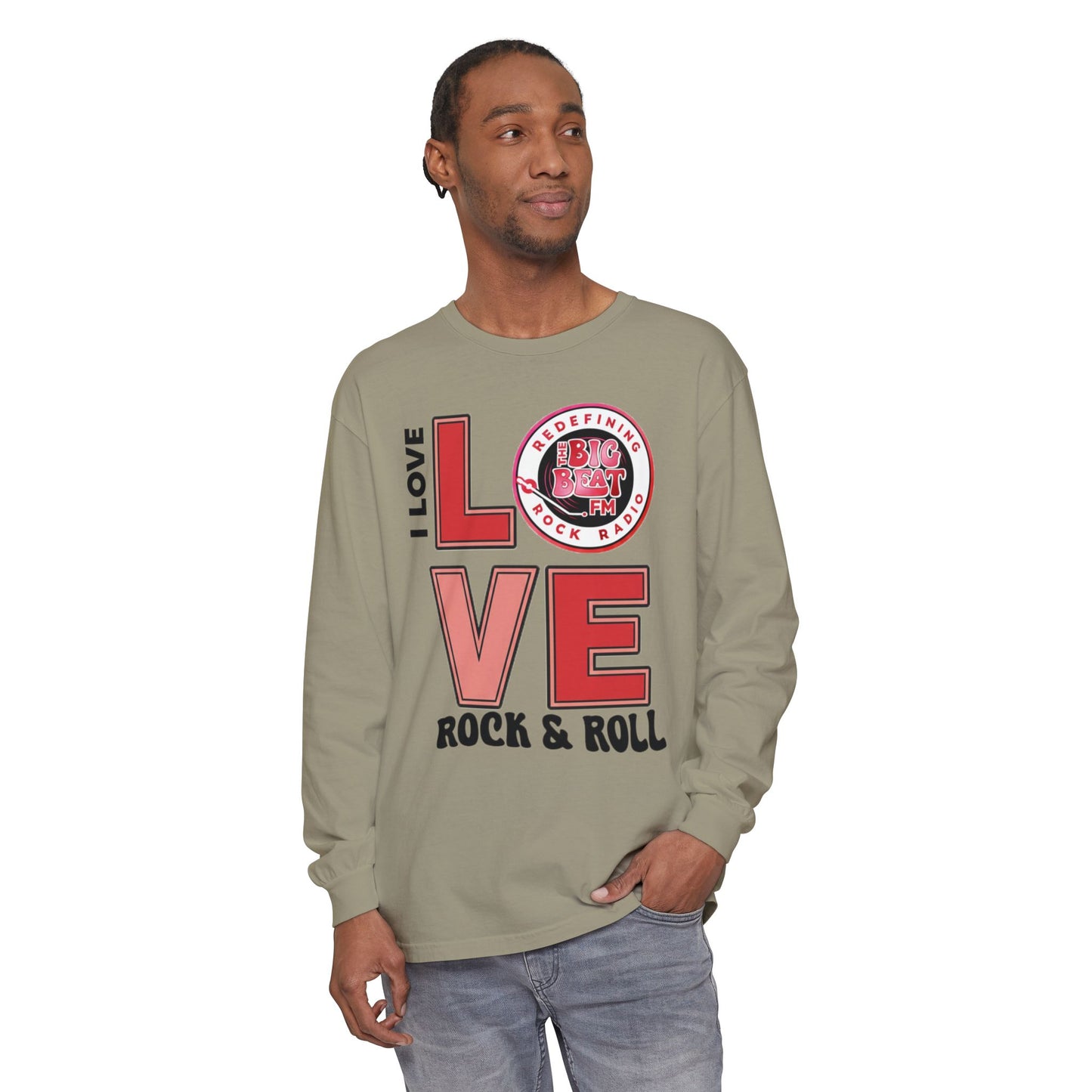 TheBigBeat.FM "I Love Rock & Roll" Long Sleeve Tee