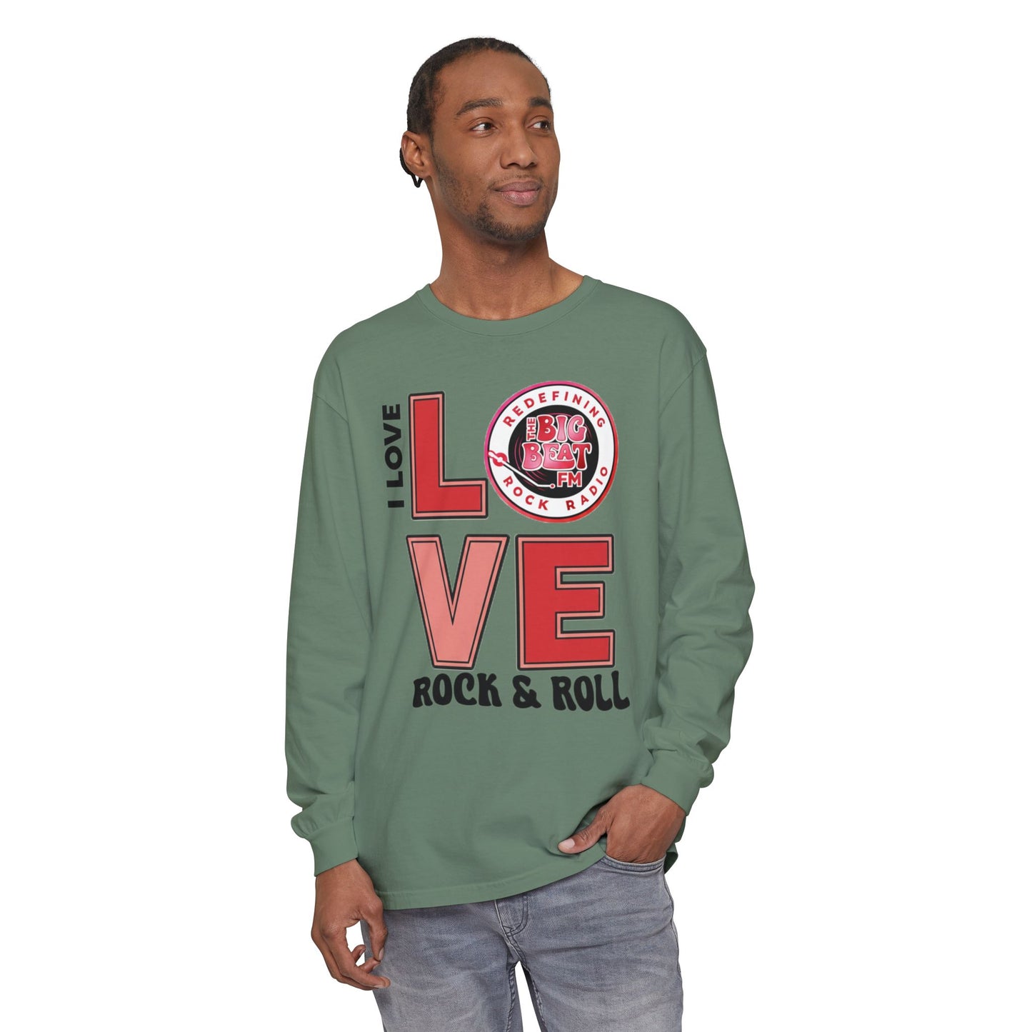 TheBigBeat.FM "I Love Rock & Roll" Long Sleeve Tee