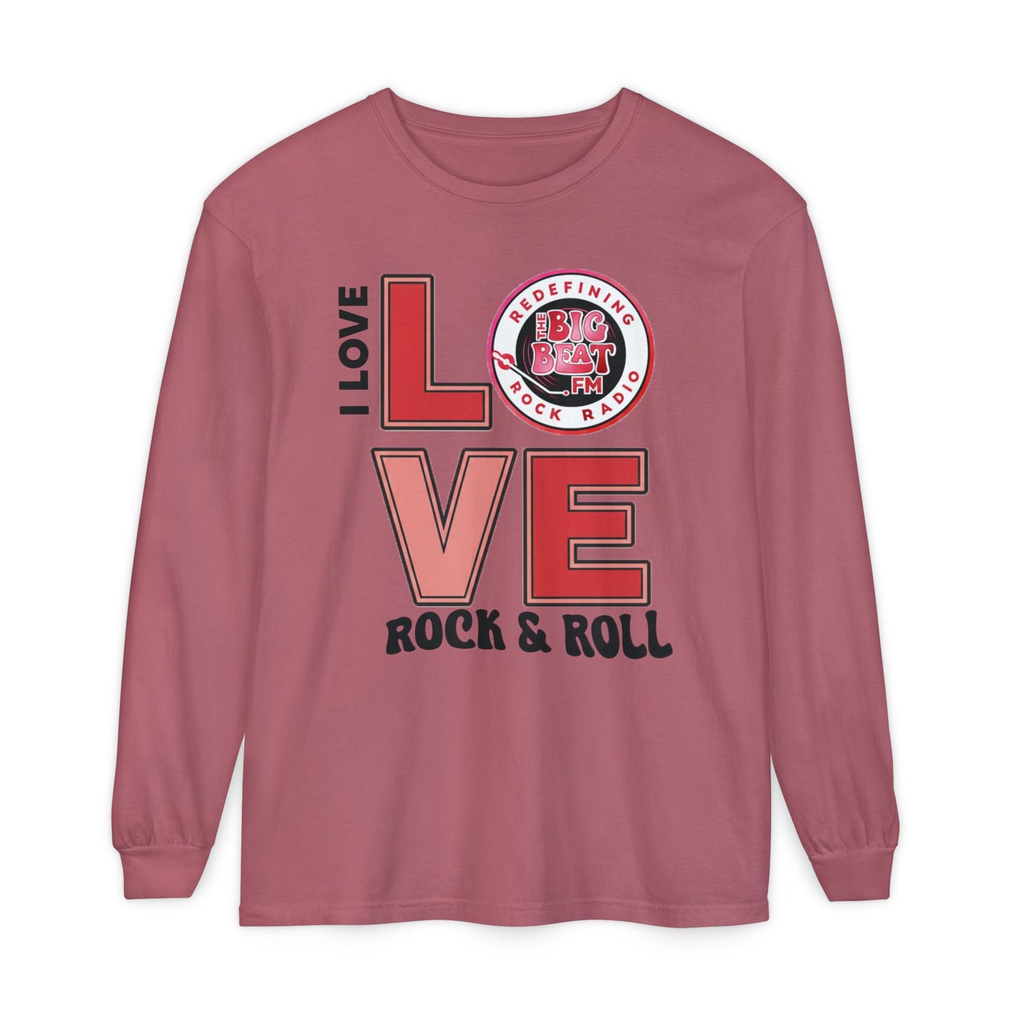 TheBigBeat.FM "I Love Rock & Roll" Long Sleeve Tee