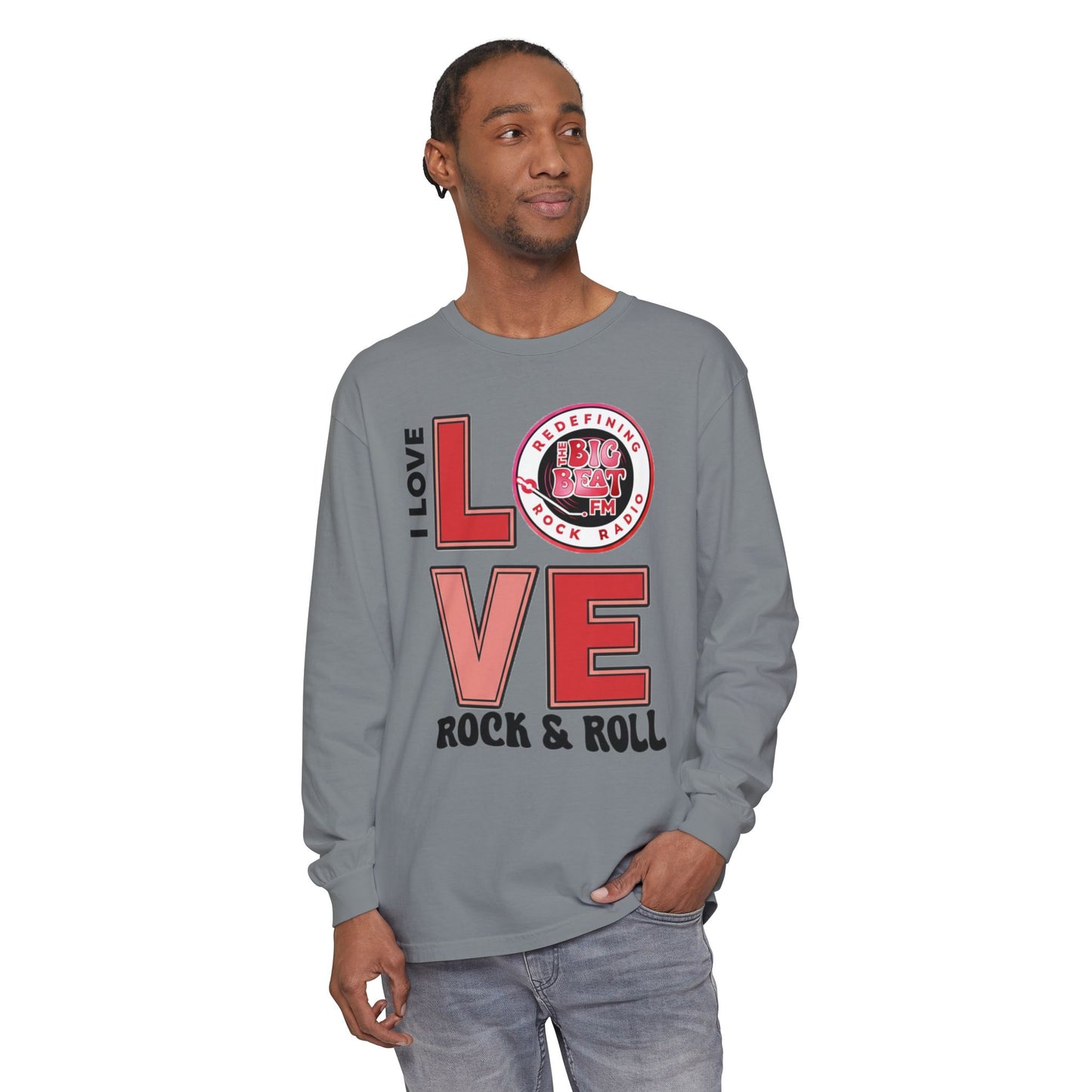 TheBigBeat.FM "I Love Rock & Roll" Long Sleeve Tee