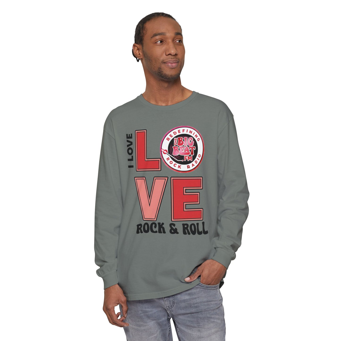 TheBigBeat.FM "I Love Rock & Roll" Long Sleeve Tee