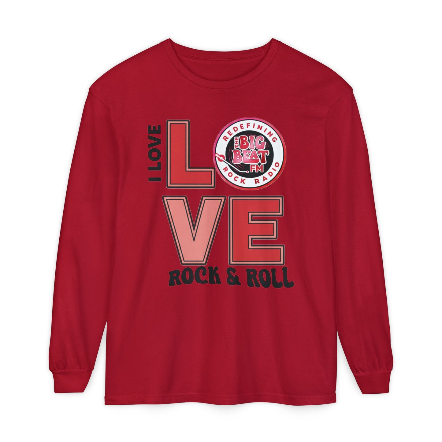 TheBigBeat.FM "I Love Rock & Roll" Long Sleeve Tee