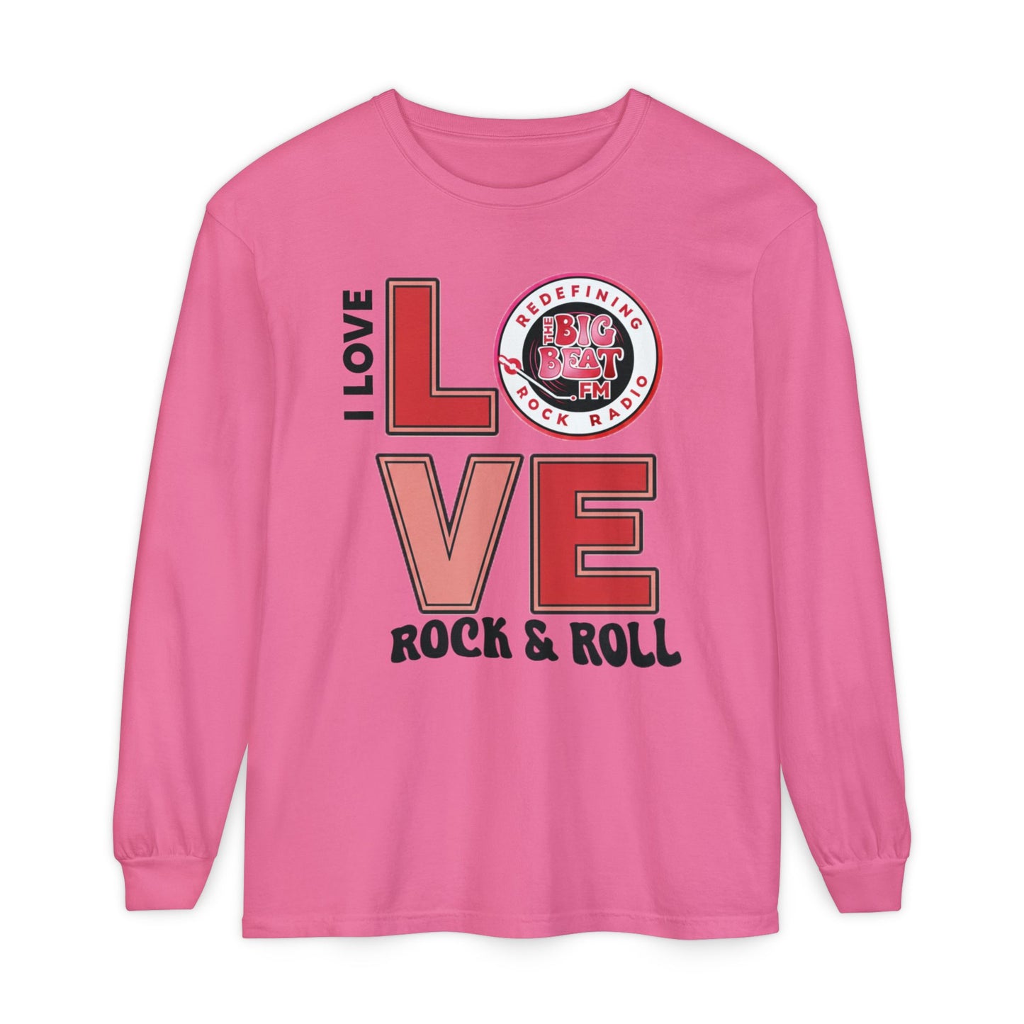 TheBigBeat.FM "I Love Rock & Roll" Long Sleeve Tee