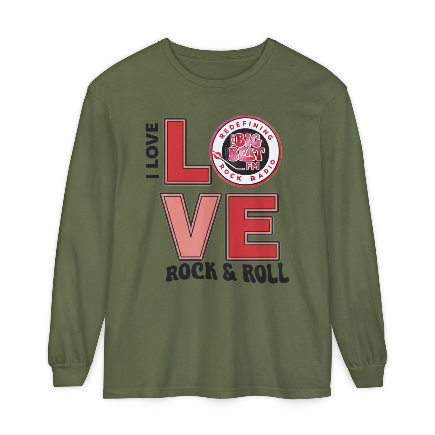 TheBigBeat.FM "I Love Rock & Roll" Long Sleeve Tee