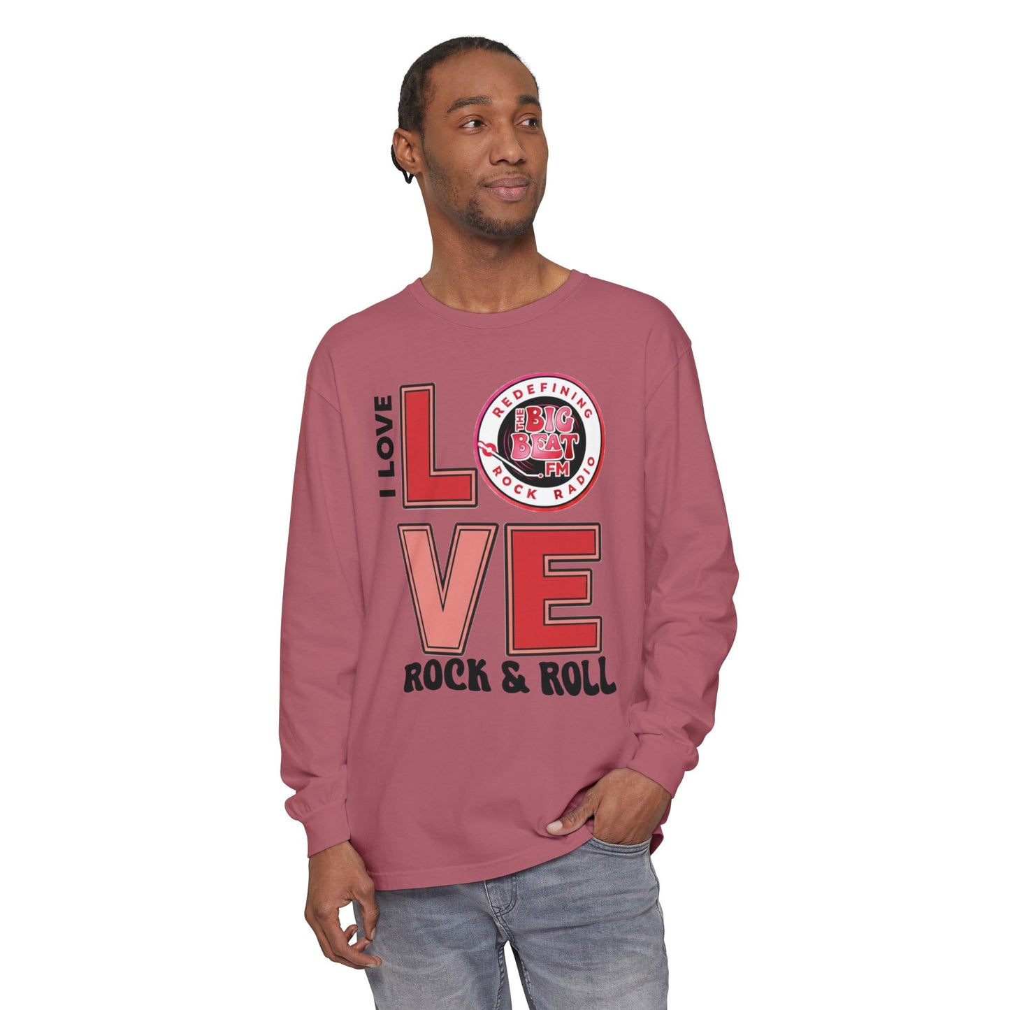 TheBigBeat.FM "I Love Rock & Roll" Long Sleeve Tee