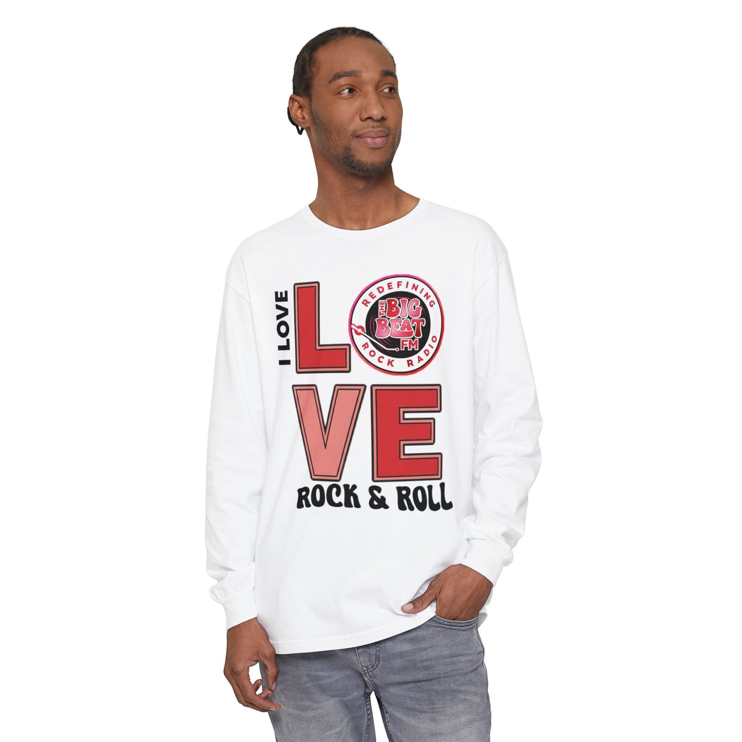 TheBigBeat.FM "I Love Rock & Roll" Long Sleeve Tee