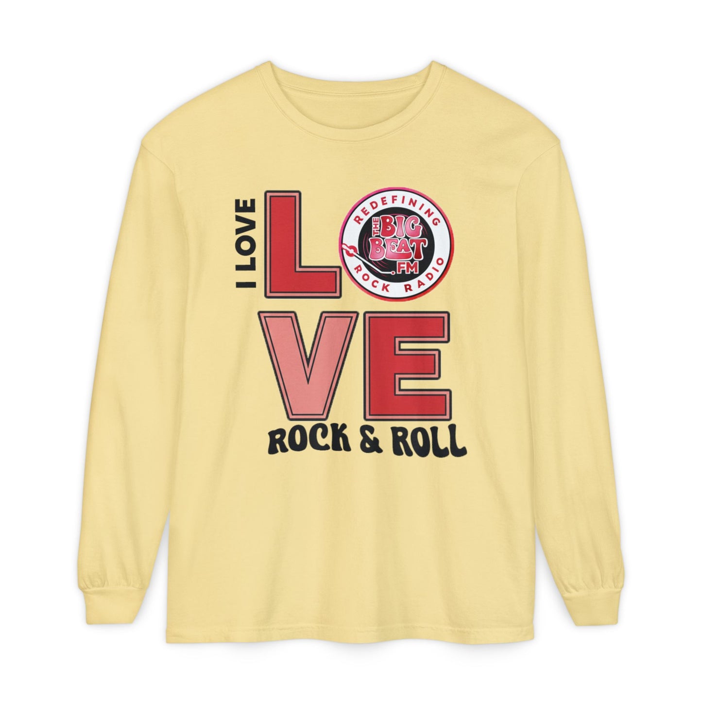 TheBigBeat.FM "I Love Rock & Roll" Long Sleeve Tee