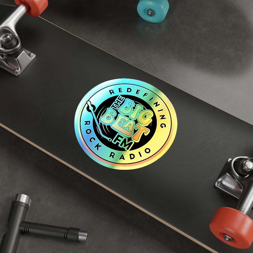The Big Beat FM Holographic Die-cut Stickers